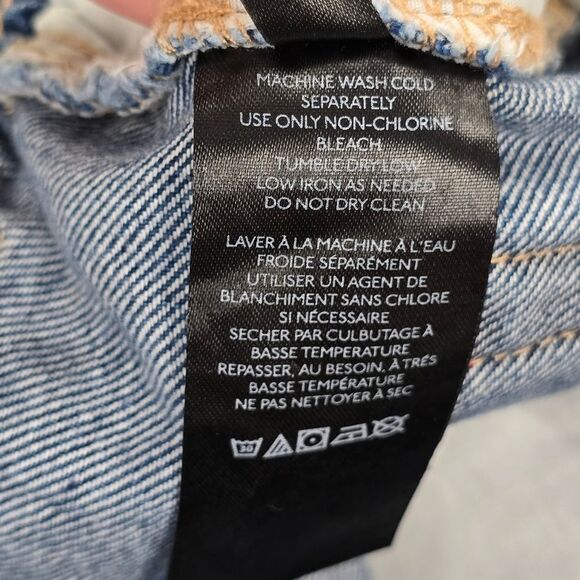 BDG Women's 24 Medium Wash Elastic High Waist  Blue Denim Mom Jeans - Picture 14 of 15